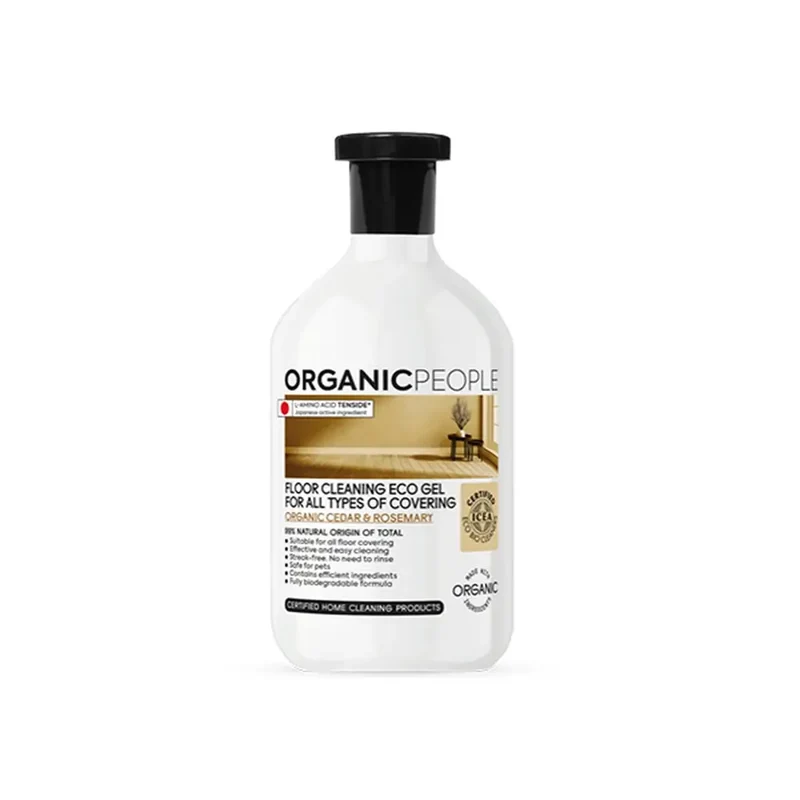 Organic People Gel Limpiador De Suelos Ecológico Para Todo Tipo De Superfícies. Organic Cedar & Rosemary, 500 Ml