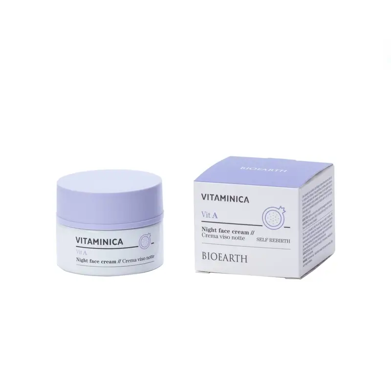 Bioearth Crema Facial Nocturna Vitamina A, 50 Ml