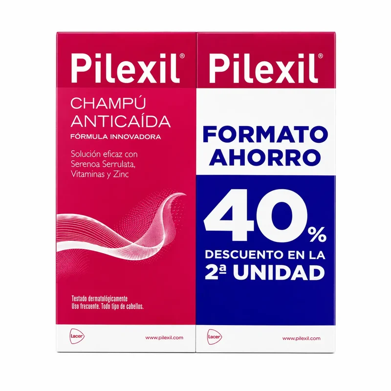 Pilexil Duplo Champu Anticaida 500Ml 2ª Unidad 40% Dto
