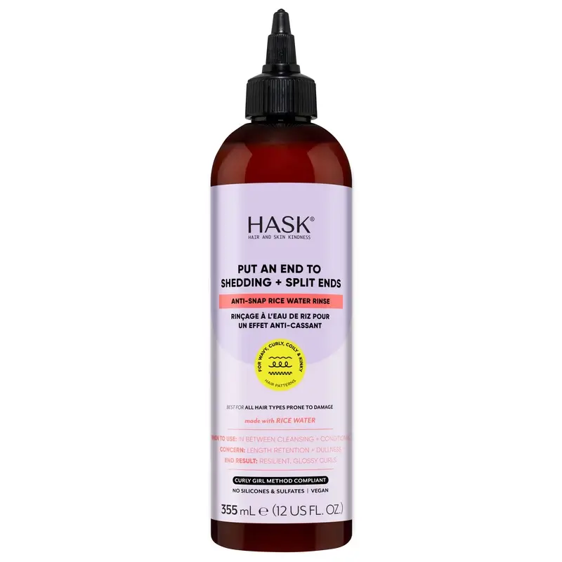 Hask Solución Anti Caída Con Agua De Arroz Texture , 355 ml