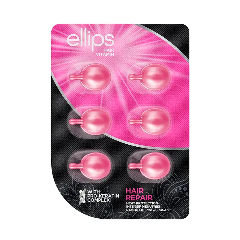 Ellips Vitamina Capilar Pro-Keratina Rosa Tratamiento , 6 cápsulas
