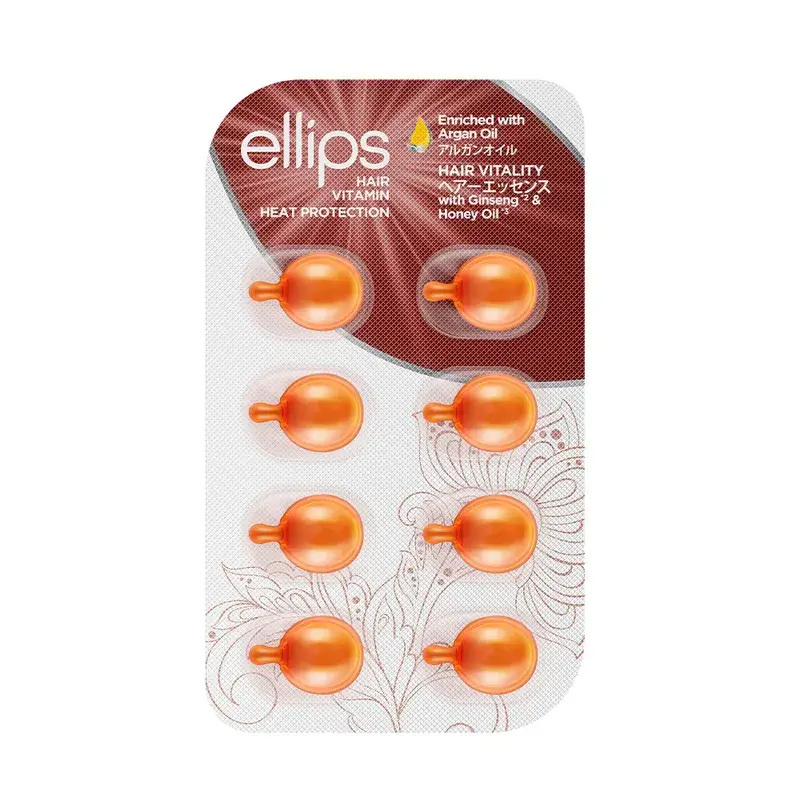 Ellips Vitamina Capilar Aceite De Argán Naranja Vitalidad , 8 cápsulas