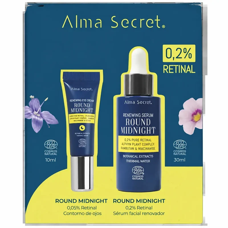 Alma Secret Pack Sérum Retinal 0,2%, 30 Ml + Contorno Ojos Retinal 10 Ml