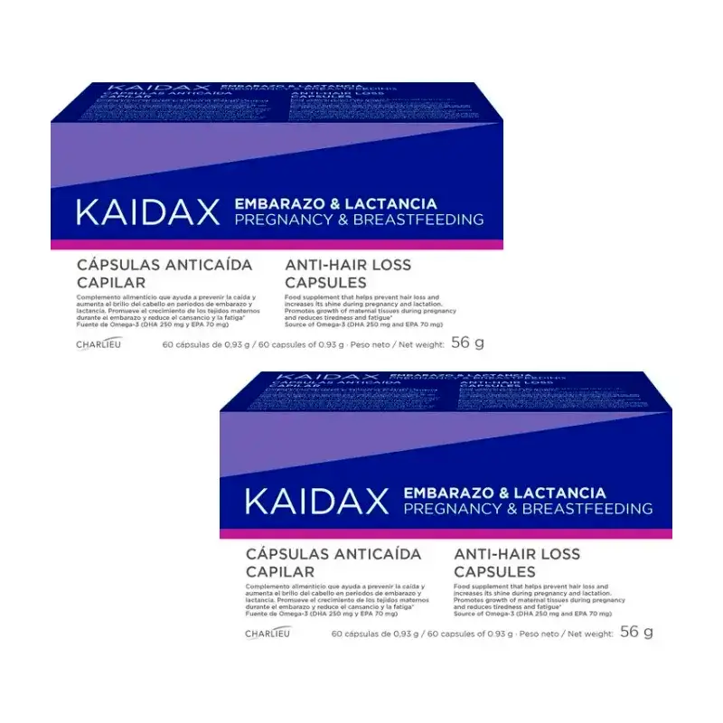 Kaidax Embarazo & Lactancia, Pack 2 x 60 cápsulas
