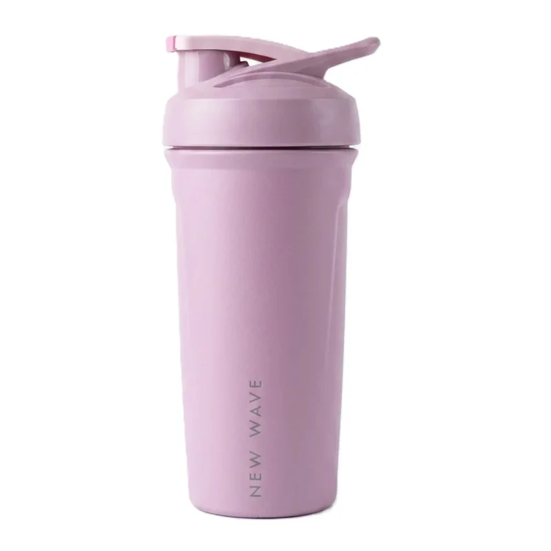 New Wave Botella Insulada Acero Inoxidable Shaker, 24 Onzas