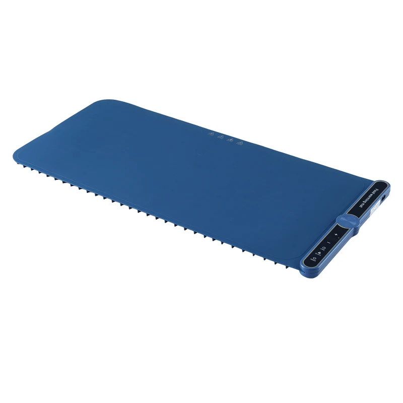 Devanti Food Warming Mat 80cm Electric Food Warmer Roll Up Buffet Tray (Blue)
