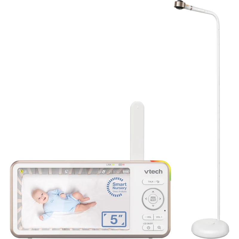 VTech V-Care 2 5” Smart Non-Contact Well-Being Baby Monitor with Remote Access